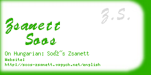 zsanett soos business card